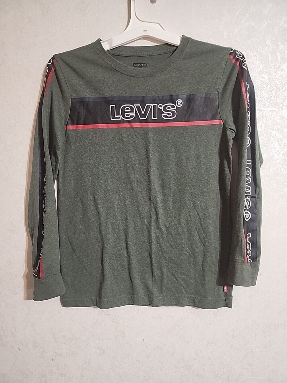 Levi's Youth Boys Long Sleeve T Green sz Large 12-13 yrs